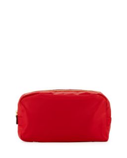 Au Revoir Nylon Cosmetic Pouch, Red
