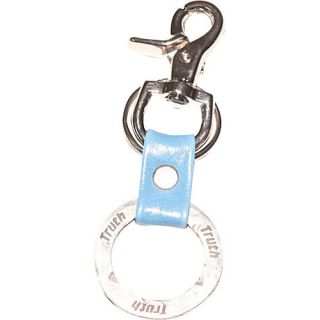Cynthia H Designs Power Ring Keychain   Azure Blue Leather/truth