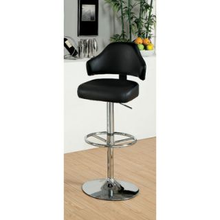 Hokku Designs Ruperte 25.25 Adjustable Swivel Bar Stool IDF BR6882BK / IDF B