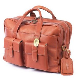 ClaireChase Personalized Platinum Briefcase   Saddle   Briefcases & Attaches