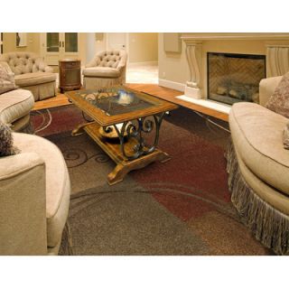 Capri Rust / Grey Area Rug by Dalyn Rug Co.