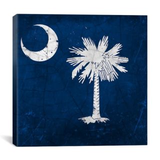 Flags South Carolina Cracks with Lomo Films Graphic Art on Canvas