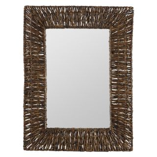Manhattan Recycled Newspaper Framed Wall Mirror   23.75W x 31H in.   Mirrors