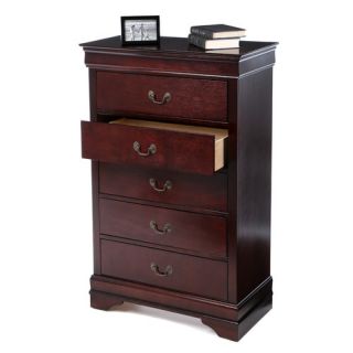 Castleton Home Louis Philippe 5 Drawer Chest