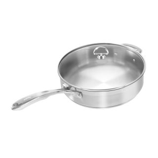 Chantal Steel Induction 5 quart Saute Skillet with Glass Lid