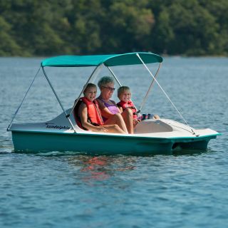 Aqua Sun Dolphin 5 Paddle Boat with Canopy   Paddle Boats