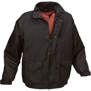 Water-Resistant Insulated Jacket — Black
