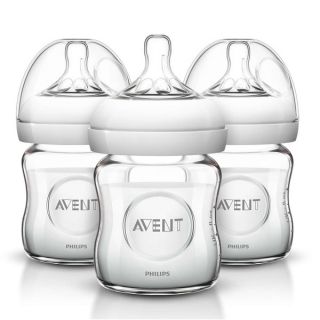 Philips Avent Natural 4 ounce Glass Bottle (Pack of 3)   17516585
