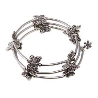 Tibetan Silver Butterfly Bangle Anklet (China)
