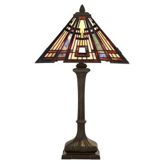 Quoizel Classic Craftsman TF124TVA Tiffany Table Lamp   Table Lamps