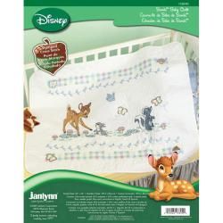 Janlynn Disney Bambi Baby Quilt Stamped Cross Stitch Kit  