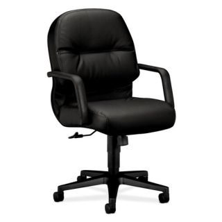 HON Mid Back Leather Swivel Tilt Office Chair with Arms HON2092SR11T