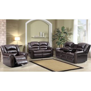 Meridian Furniture USA Nailhead Reclining Living Room Collection