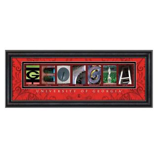 College Letter Framed Wall Art   University of Georgia   20W x 8H in.   Wall Art