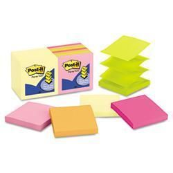 3M Pop Up Note Pad Refills, 3 x 3, 7 Canary   14886225  