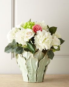 John Richard Collection Faux Peonies & Roses