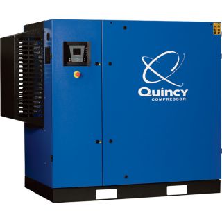 Quincy QGS Rotary Screw Air Compressor — 60 HP, 460 Volt, 3 Phase, 248 CFM, No Tank, Model# 8158051170  50 CFM   Above Air Compressors