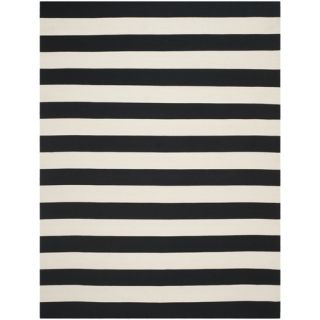 Safavieh Montauk Black & White Striped Contemporary Area Rug