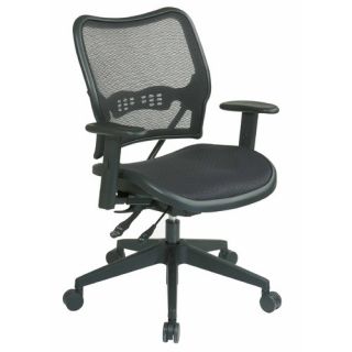 Office Star AirGrid Seat and Back Space Seating Deluxe Office Chair