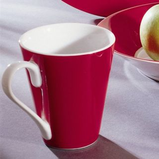 10 Strawberry Street Soho Red Flared Coffee Mug   Set of 6
