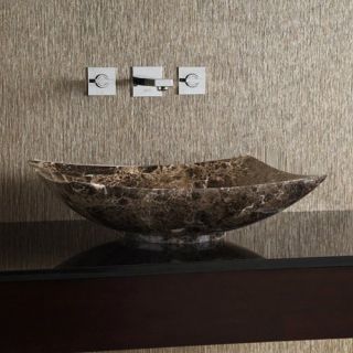 Xylem MAVE158R Rectangular Stone Vessel Sink   Bathroom Sinks