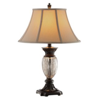 Tempe 1 light Ribbed Glass Table Lamp