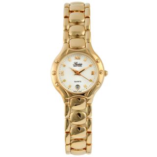 Swiss Edition Womens White Dial Goldtone Stainless Steel Watch