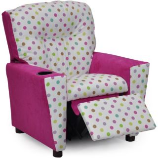 Kidz World Bubble Gum Kids Recliner   Kids Upholstered Chairs