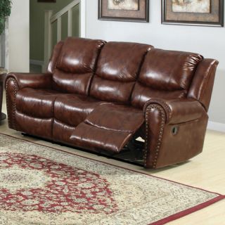 Sunset Trading Oxford Double Reclining Sofa   Brown   Sofas & Loveseats