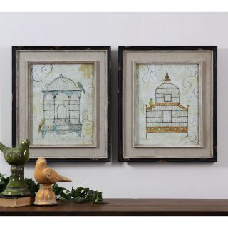 Uttermost Bird Cages Wall Art Set of 2   16.5W x 19.5H in.   Wall Art