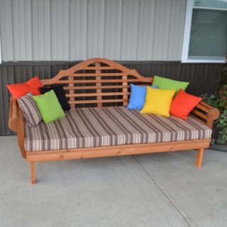 A & L Furniture Western Red Cedar Extra Large Marlboro Daybed   Outdoor Daybeds