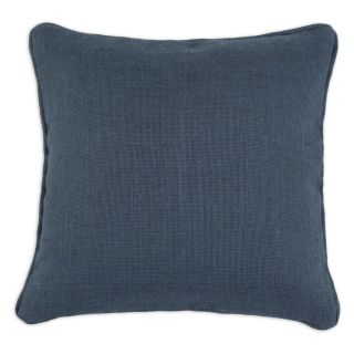 Brite Ideas Living Burlap Self Corded D Fiber Pillow   Navy   Decorative Pillows