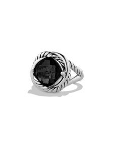 David Yurman Infinity Ring with Black Onyx