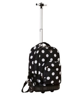 Rockland Luggage R02 19 in. Rolling Backpack   Black Dot   Backpacks