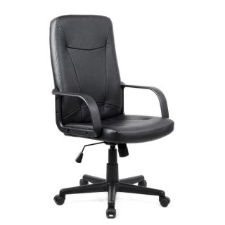 CorLiving WHL 104 C Black Leatherette Office Desk Chair