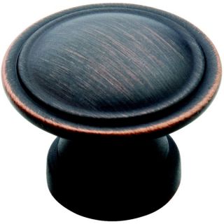 Amerock Traditional Two Ring Oil Rubbed Bronze Knobs (Pack of 5)