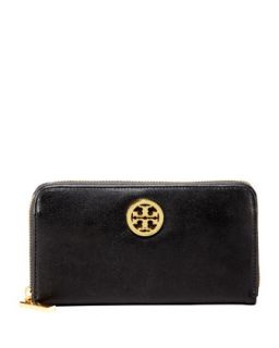 Tory Burch Leather Continental Zip Wallet