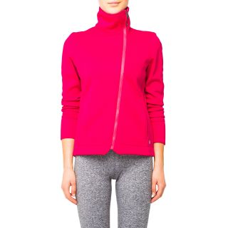Lija Womens Crimson Asymmetrical Zip Jacket   Shopping