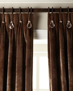 6009 Parker 120L Velvet Curtain with Asfour Crystals