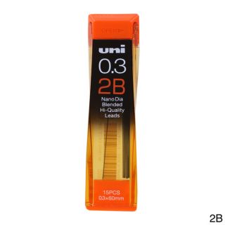 Uni Ball Nano Lead Mechanical Pencil Lead Refills, 0.3mm 5 Shade
