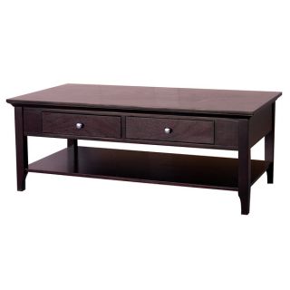Ferndale Two drawer Espresso Coffee Table   Shopping   Great