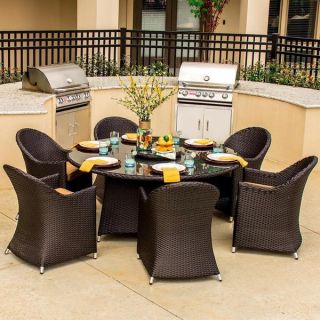 Lakeview Outdoor Designs Providence 6 person Resin Wicker Patio Dining