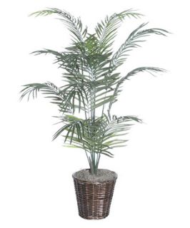 4 ft. Dwarf Palm Deluxe Tree   Silk Trees and Palms