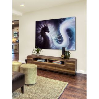 Marmont Hill Yin and Yang Dragons Painting Print on Wrapped Canvas