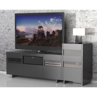 Nexera Vision Entertainment Center with Single Audio Tower   Black   TV Stands