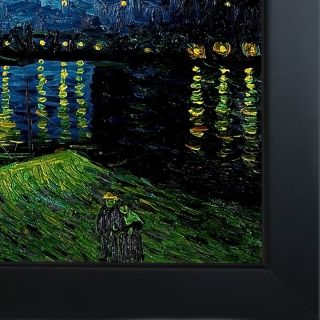 Starry Night Over the Rhone by Van Gogh Framed Original Painting by