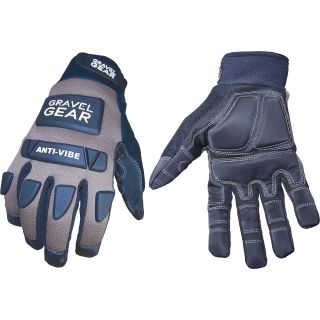 Gravel Gear Anti-Vibe Performance Gloves — Brown/Black  Mechanical   Shop Gloves