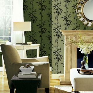 Brewster Home Fashions Ink Bamboo Foiled Wallpaper