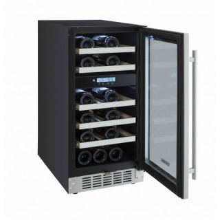 23 Bottle Dual Zone Built In Wine Refrigerator by Titan Products, LLC