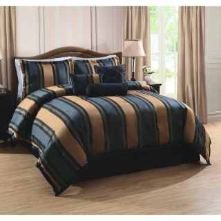 Midnight Stripe Comforter Set   Bedding and Bedding Sets